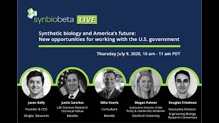 Synthetic biology and America’s future: New opportunities for working with the U.S. government