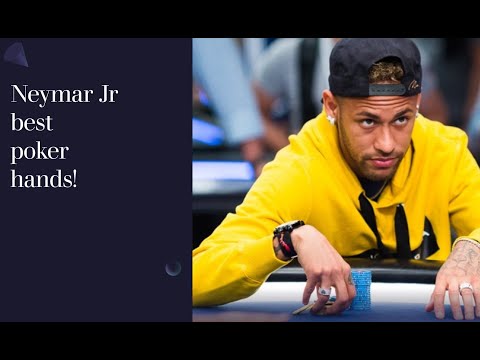 Neymar Jr best poker hands!