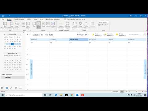 How to Change Work week and Working hours of Calendar in Outlook - Office 365