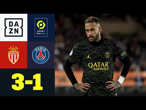 Neymar allein reicht nicht! PSG verpatzt Bayern-Generalprobe: AS Monaco - PSG 3:1 | Ligue 1 | DAZN