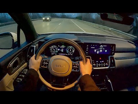 2022 Kia Sorento PHEV SX Prestige - POV Night Drive (Binaural Audio)