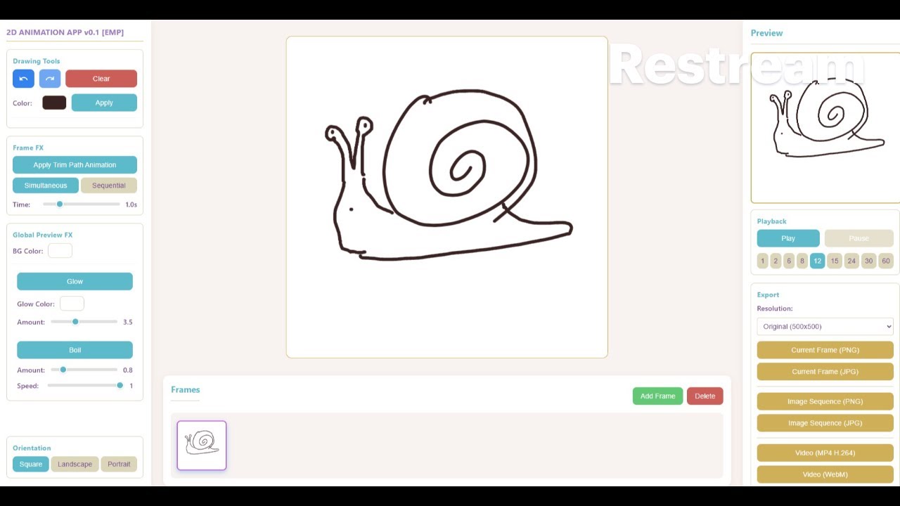 I'm Beta testing my latest app - ​ 2D ANIMATION APP! #appdev #illustration #animation