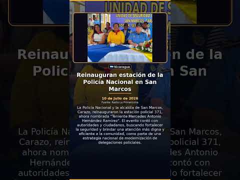 Reinauguran estación de la Policía Nacional en San Marcos