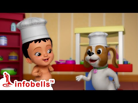 ಚಿಟ್ಟಿಯ ಅಡಿಗೆ ಆಟ - Playing with Kitchen Toys | Kannada Rhymes and Kids Shows | Infobells