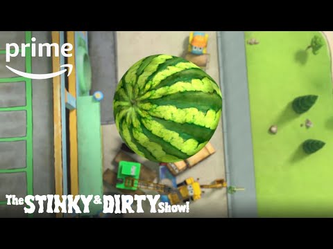 The Stinky & Dirty Show - Season 2 Part 2 - Clip: Watermelon | Prime Video Kids