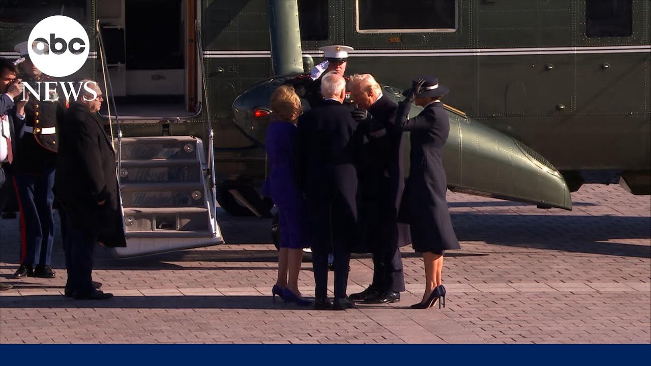 Former President Joe Biden and Dr. Jill Biden depart the White House