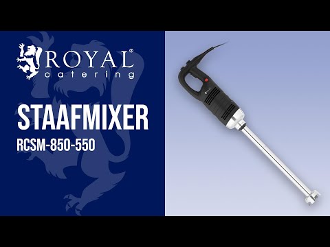 Video - Staafmixer - 850 W - Royal Catering - 550 mm - 8.000 - 18.000 tpm