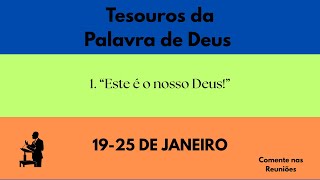 Treasures from God's Word & Our Christian Life - Week of January 19-25