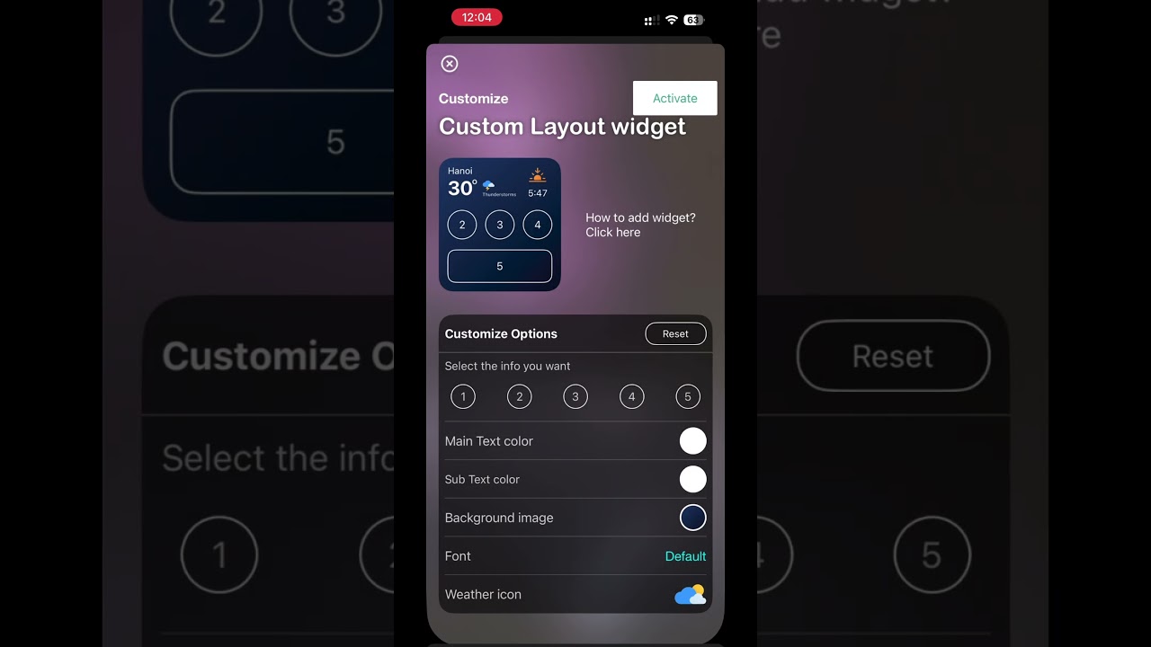 Custom Weather Widget for iPhone & CarPlay 🚗🌦  #weather #carplay #widget