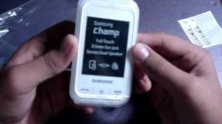 Samsung Champ GT-3303K Unboxing