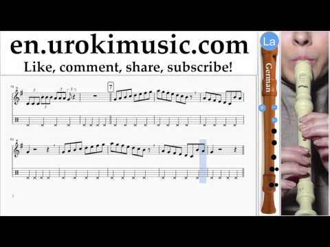 How to Play Recorder G. Pink - Just Give Me A Reason Part#1 Melody School Learn Class Course
