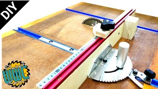 Homemade Table Saw Crosscut Jig | DIY Table Saw Miter Jig | Cara membuat crosscut jig