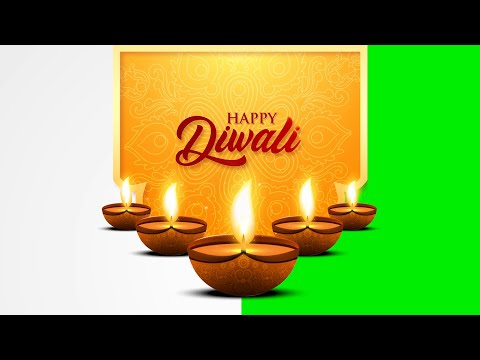 Beautiful Happy Diwali wishes Video | Motion Graphics | Green Screen