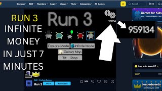 How to Get INFINITE money in Run 3 on Cool Math Games