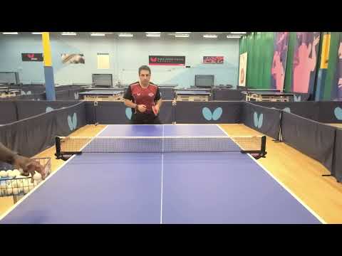 Butterfly Training Tips with Rachid El Boubou - Forehand Loop Underspin to Topspin Transition
