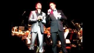 John Barrowman and Matt Ford singing New York New York