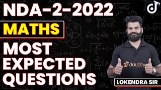 NDA 2 Maths Most Expected Questions | NDA 2 2022 | NDA Maths Classes | Doubtnut
