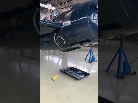 Grumman F4F-4 Wildcat gear swing test