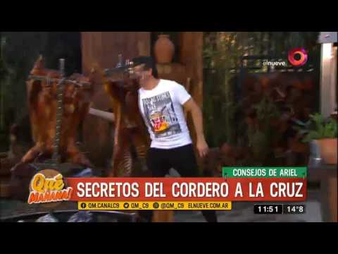 Receta de hoy: cordero a la cruz con vegetales grillados y papas fritas