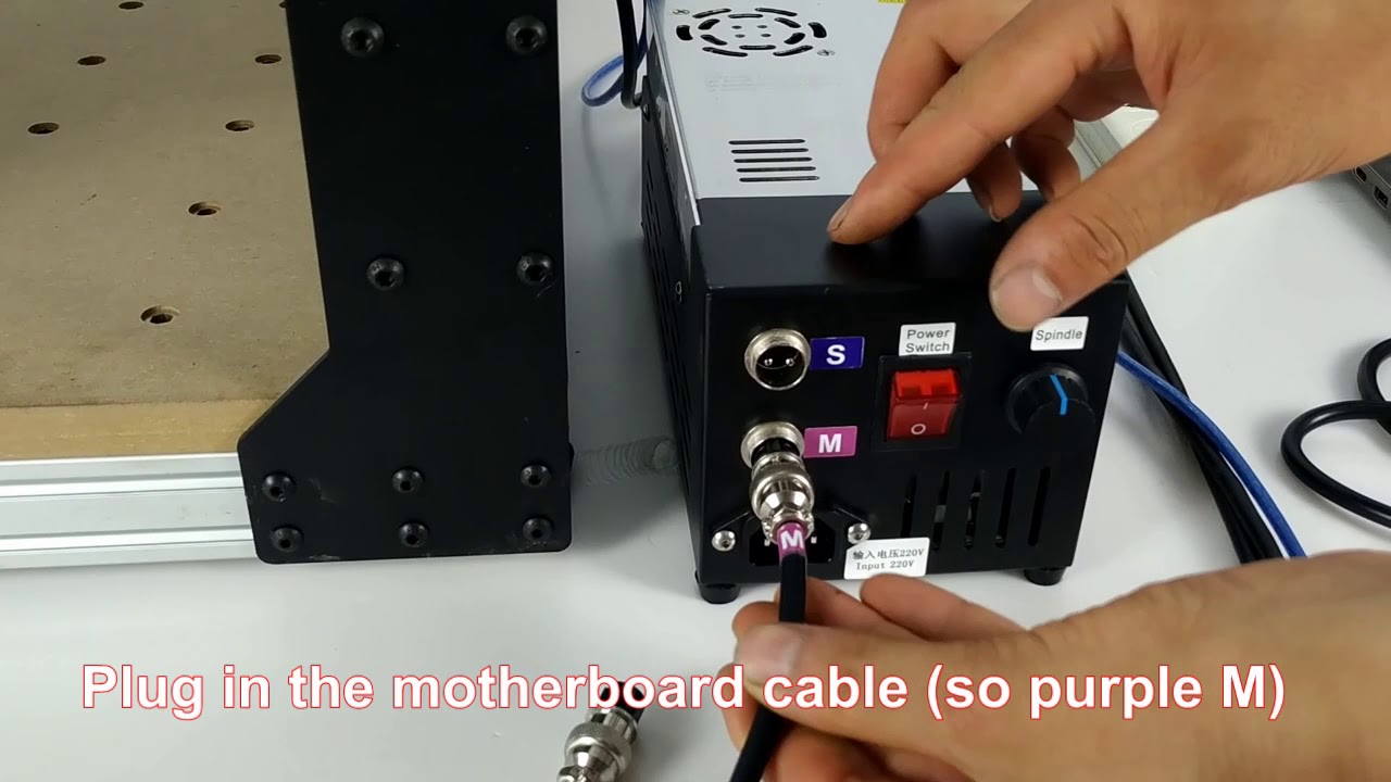 6-1 Machine Connection for Open Source RS4040 Mini CNC