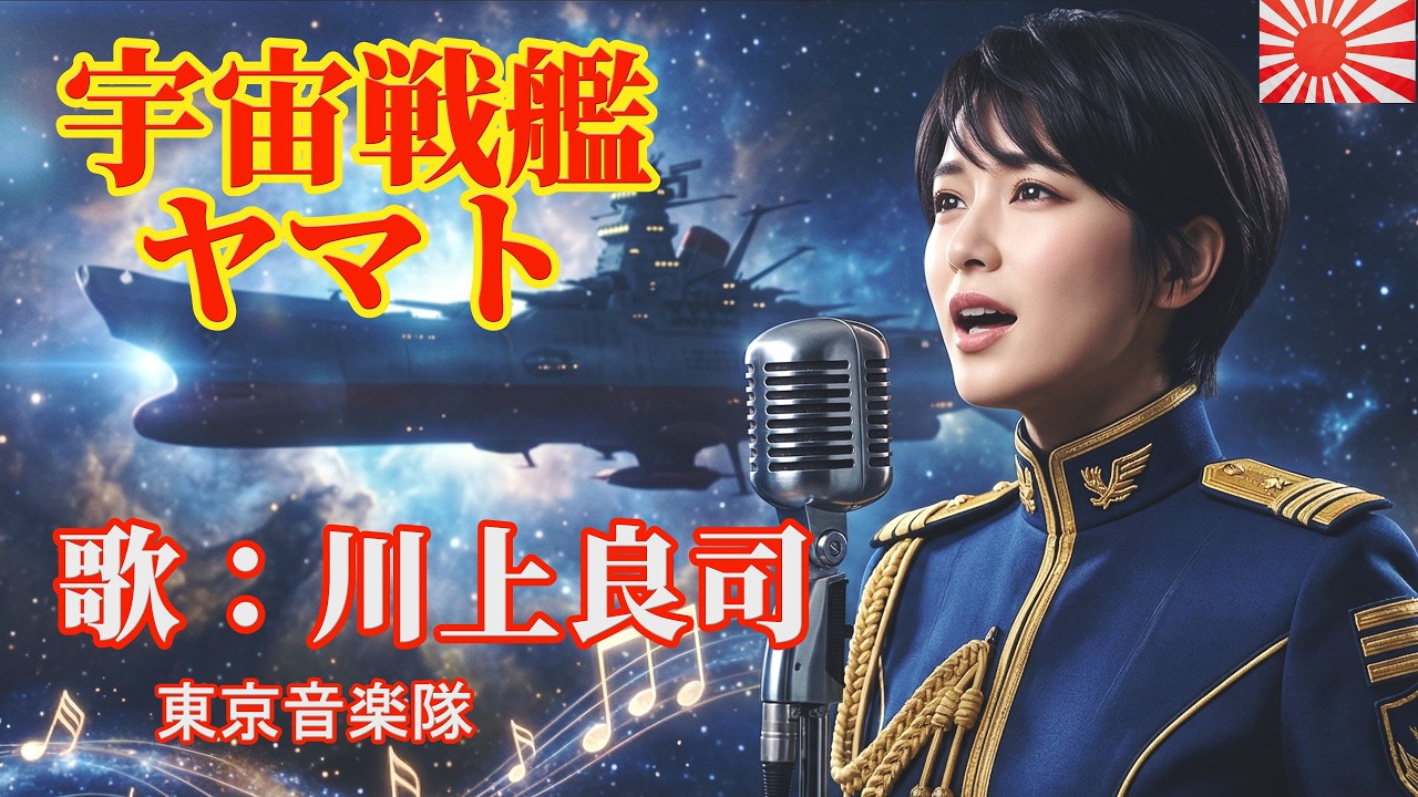 「宇宙戦艦ヤマト」歌　川上良司　海上自衛隊　東京音楽隊　みどりのフィールドコンサート  2025　森川愛AIミックス版