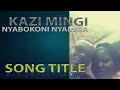 Kazi Mingi Nyaribari Kwamboka Nyamira Official Music Audio