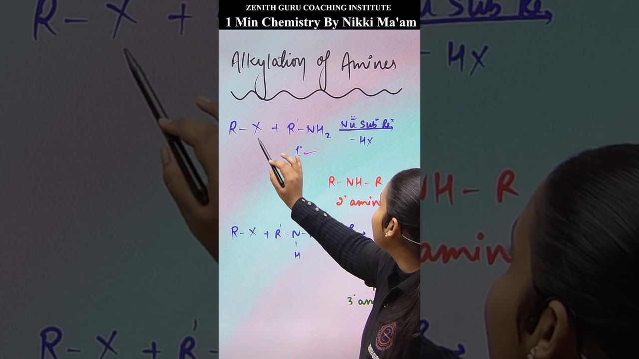 Alkylation of amines|1Min Chemistry 324 | Class 12
