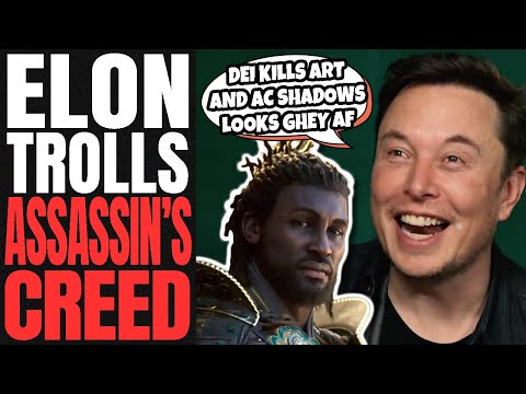 Assassins Creed Shadows DESTROYED By ELON MUSK | Claims DEI And ESG Samurai Is RUINING ART