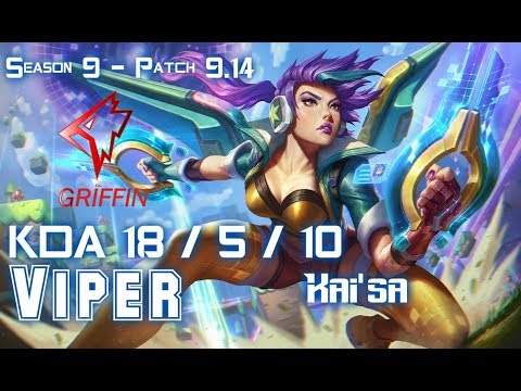 GRF Viper KAI'SA vs TRISTANA ADC - Patch 9.14 KR Ranked