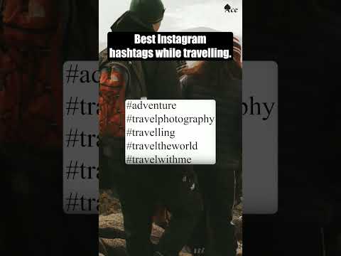 Best Instagram hashtags while travelling. Ace Digital ♠️ #travel #travelvlog #travelphotography