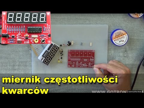 Montaż miernika częstotliwości oscylatorów kwarcowych