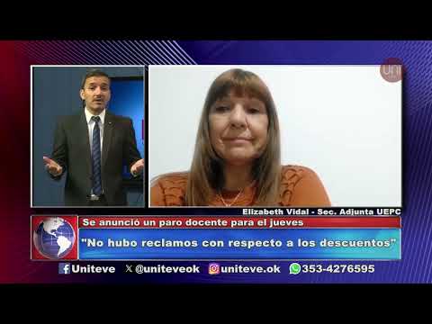 UEPC anunció que se suma al paro docente