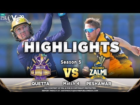 Quetta Gladiators vs Peshawar Zalmi | Full Match Highlights | Match 4 | 22 Feb | HBL PSL 2020