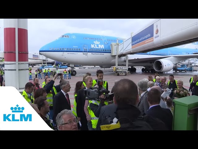 Aankomst André Kuipers op Schiphol