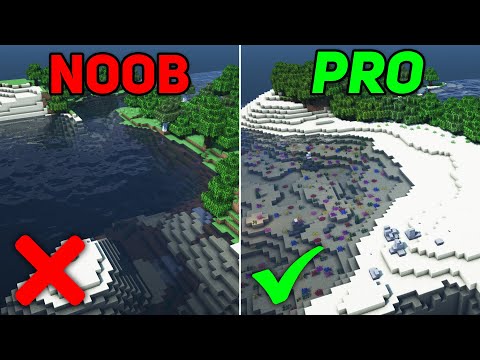 5 Terraforming/Landscaping Tips & Tricks (Minecraft Tutorial)