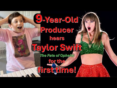 9-Yr-Old Producer MILES MUSIC KID hears TAYLOR SWIFT for the first time!