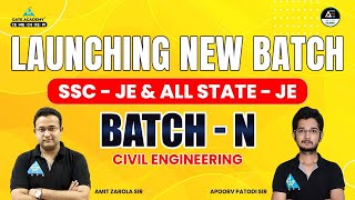 Launching New Batch "Batch N" || SSC-JE & All State-JE || Civil Engineering