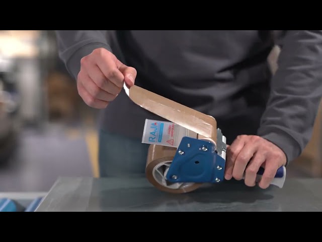 Vídeo relacionado con Rapesco 1619 Dispensador de Cinta Adhesiva 300 con Diámetro del Mandril de 25 mm, 4 Rollos de Cinta Incluidas, Negro