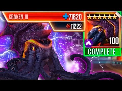 KRAKEN 18 LEVEL 100 REACHED!!! - Jurassic World - The Game | Ep. 182