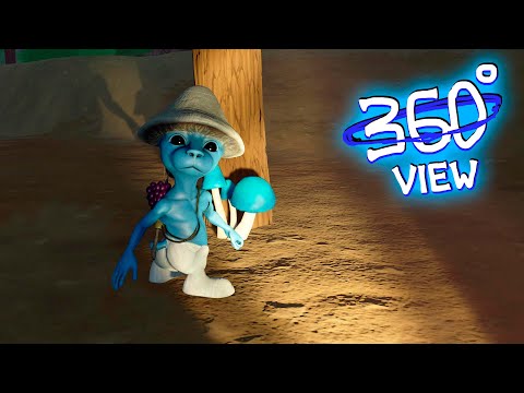 Smurf Cat Chase POV Animation 360°