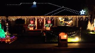 Glendora Christmas music light show house