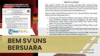 BEM SV UNS Desak Usut Insiden Meninggalnya Mahasiswa saat Diklat Menwa, Siap Kawal sampai Tuntas