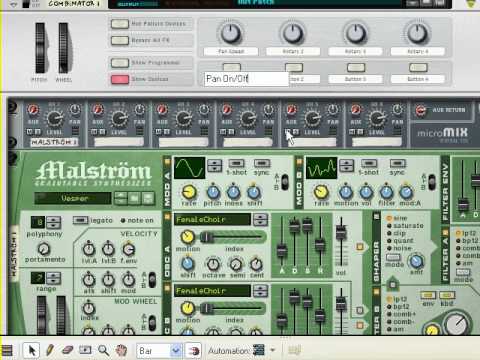 Propellerhead Reason 4 Tutorial automate Pan with speed variation