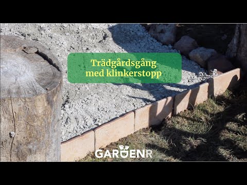 Trädgårdsgång med klinkerstopp - Trädgårdshacks med GardenR