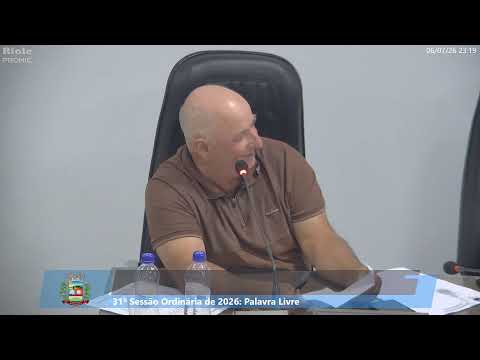 30ª SESSÃO ORDINÁRIA DE 2026 - CÂMARA MUNICIPAL DE WENCESLAU BRAZ/PR