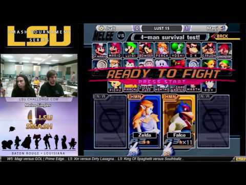LUST 15 Melee Singles - JSalt (Sheik) vs Magi (Falco)