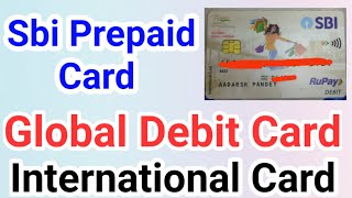 Sbi Prepaid Card | Sbi Global Debit Card | Sbi International Card Debit Card
