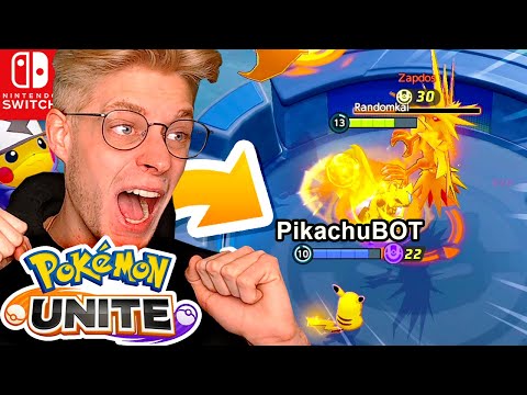 GEWONNEN mit BOT PIKACHU & Item UPGRADES - Pokémon UNITE for Nintendo Switch Deutsch