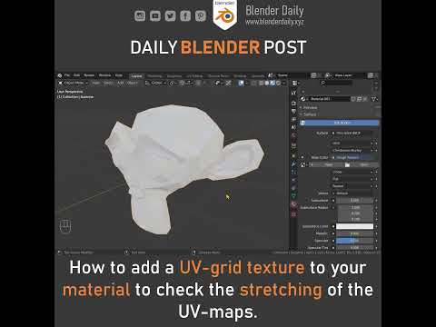 UV Grid Texture in Blender