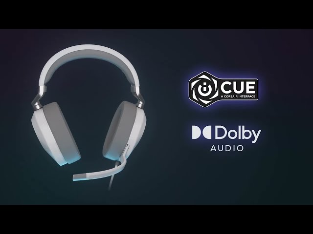 Corsair HS65 Surround Multiplattform 7.1 Gaming-Headset - Weiß video